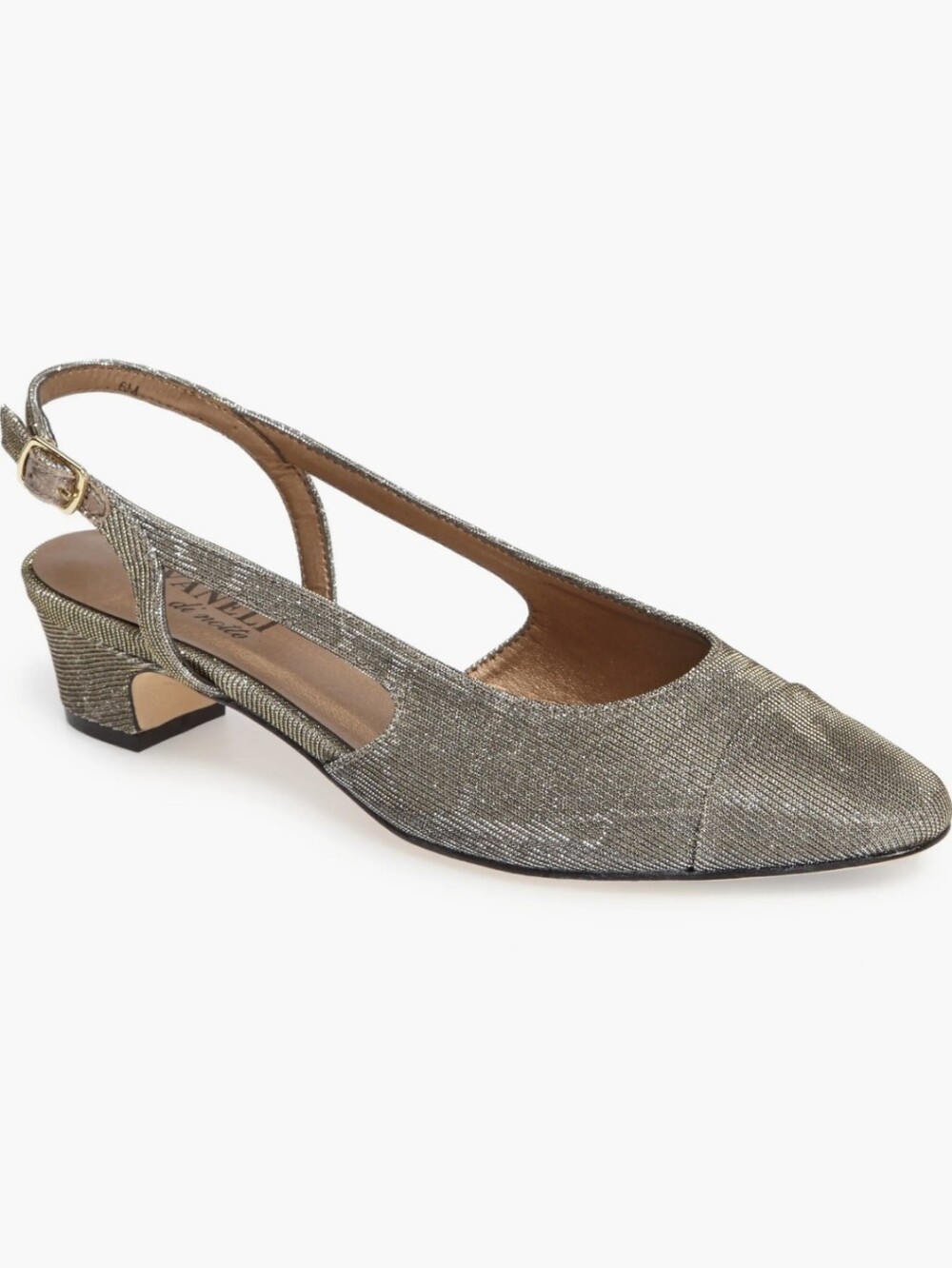 Vaneli 'Aliz' Slingback Pump Platinum Fabric Sizw 8.5
